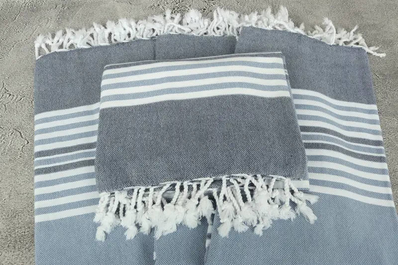Travel towel, 68x40 Cotton Striped Towel, Monogram Turkish Towel, Bridesmaid Gifts Personalized, Custom Turkish Towel, Monogram Beach Towel - 4