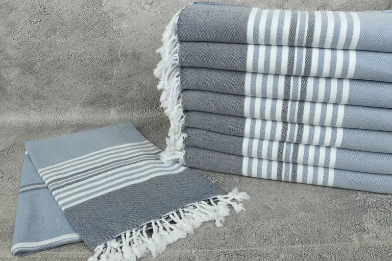 Travel towel, 68x40 Cotton Striped Towel, Monogram Turkish Towel, Bridesmaid Gifts Personalized, Custom Turkish Towel, Monogram Beach Towel - 2