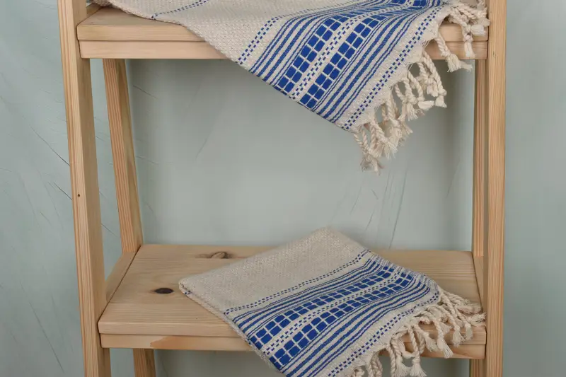 Wedding Favors, 40x20 Linen Striped Towel, Guest Towel, Handmade Gift, Bachelorette Party Items, Monogram Hand Towel, Turkish Hand Towel - 5