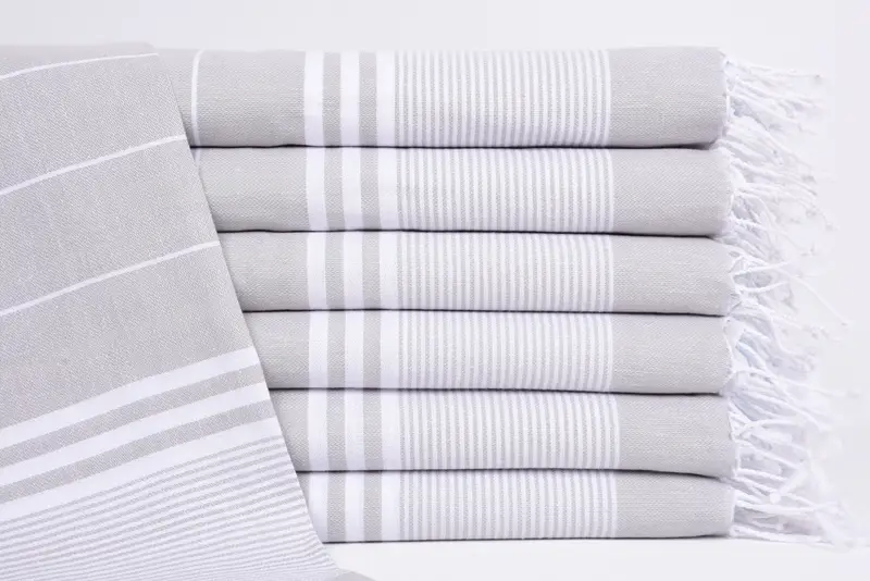 Personalized Hand Towel, Gym Towel, Bachelor Party Favors, Personalized Kitchen Towel, Kitchen Towel, Best Wedding Gift, 40x24 Cotton Striped Towel - 1