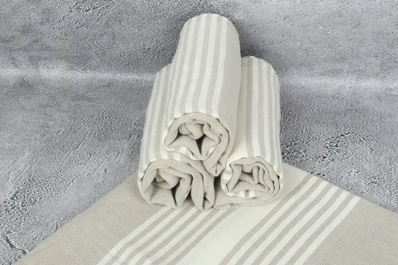 Handmade Turkish hammam towel, Sand-free peshtemal towel for the beach, Quick-dry towel, Bathroom Towel, Lightweight Turkish towel, Absorbent towel - 7