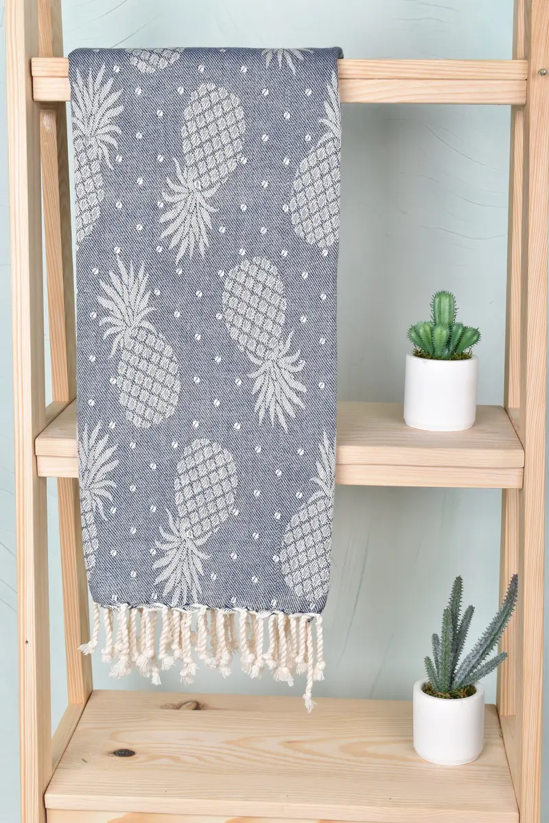 Wedding Gifts Towel, Custom Gifts, 80x40 Cotton Pineapple Design Towel, Bachelorette Gifts, Custom Gift, Custom Wedding Gift From Bridesmaid - 1
