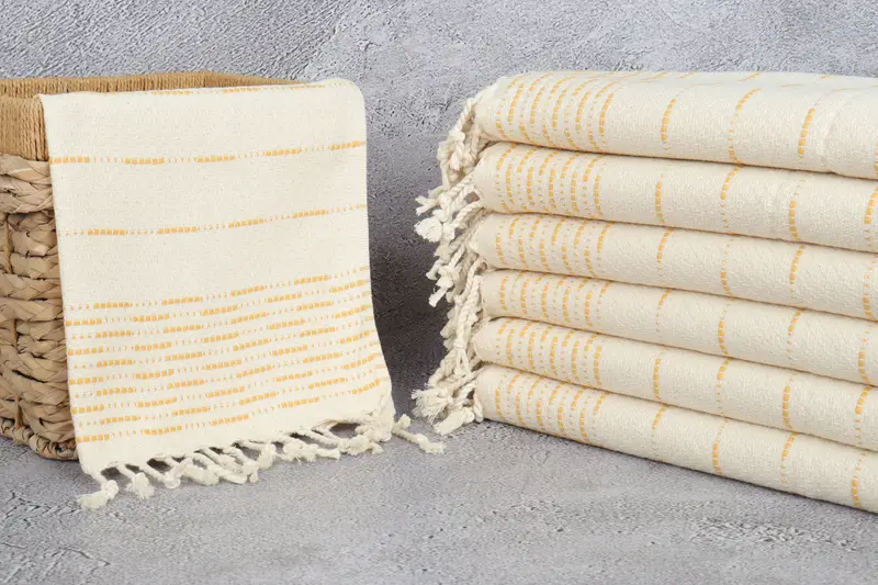 Personalized Kitchen Towel, Bridesmaid Gift, Bachelor Party Favors, 36x18 Cotton Striped Design Towel, Monogram Kitchen Towel, Personalized Gift - 3