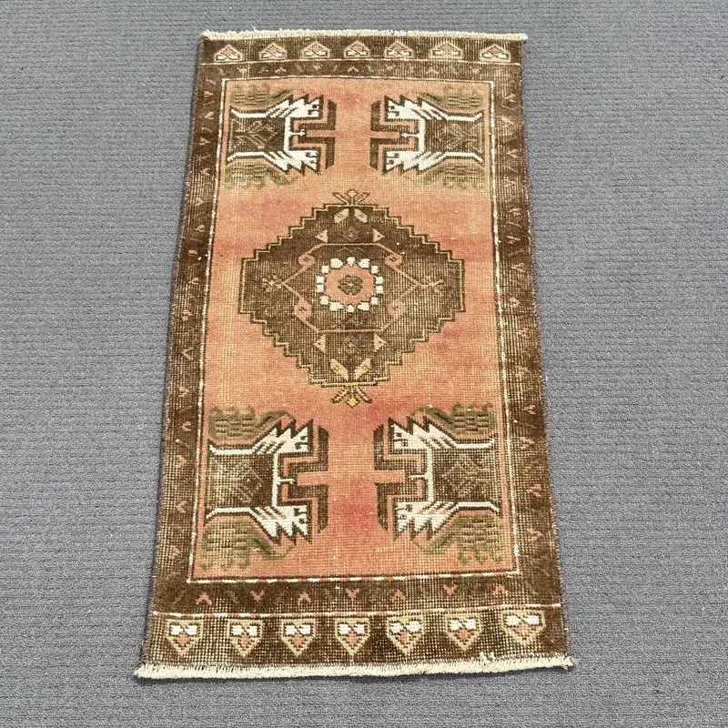 Orange Ombré Rug, 1,2x3,1 ft Chic Decor