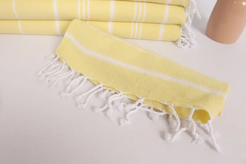 Personalized Gifts, 40x24 Cotton Striped Towel, Wedding Anniversary Gift, Custom Tea Towel, Personalized Kitchen Towel, Turkish Towel Hand Towel - 4
