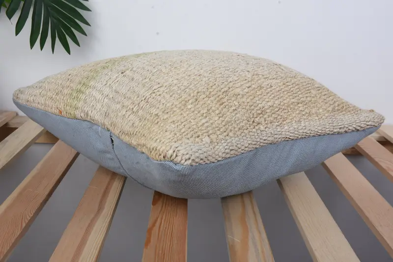 Square Throw Pillow, Throw Kilim Pillow, Pillow Case, Christmas Pillow, Antique Pillows, 16x16 White Cushion, Turkish Kilim Pillow - 6