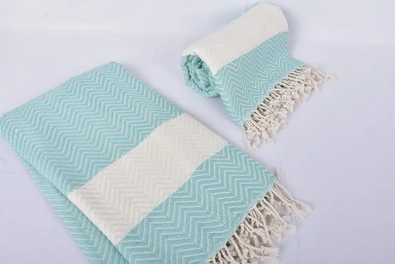 Bachelor Gifts, Guest Towel, Wedding Shower Gift, Wedding Gift, 70x40 Cotton Zig zag Towel, Bachelorette Party Gifts For Bride, Bridal Shower Gift - 7