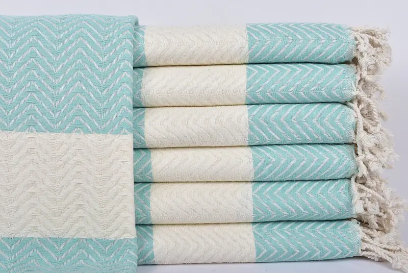 Bachelor Gifts, Guest Towel, Wedding Shower Gift, Wedding Gift, 70x40 Cotton Zig zag Towel, Bachelorette Party Gifts For Bride, Bridal Shower Gift - 1