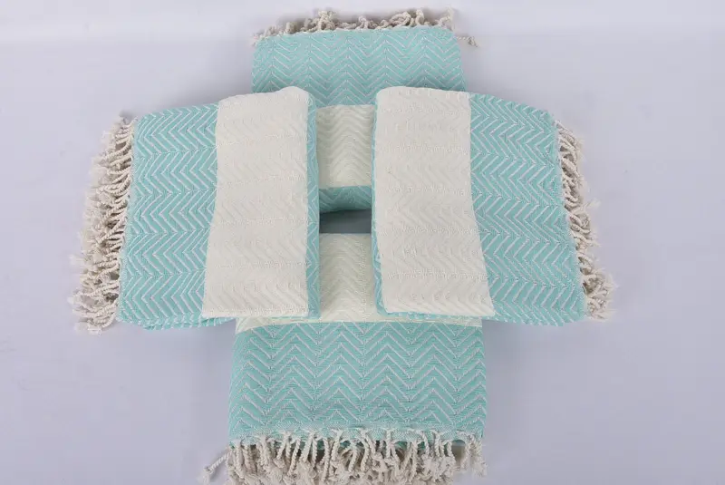 Bachelor Gifts, Guest Towel, Wedding Shower Gift, Wedding Gift, 70x40 Cotton Zig zag Towel, Bachelorette Party Gifts For Bride, Bridal Shower Gift - 6