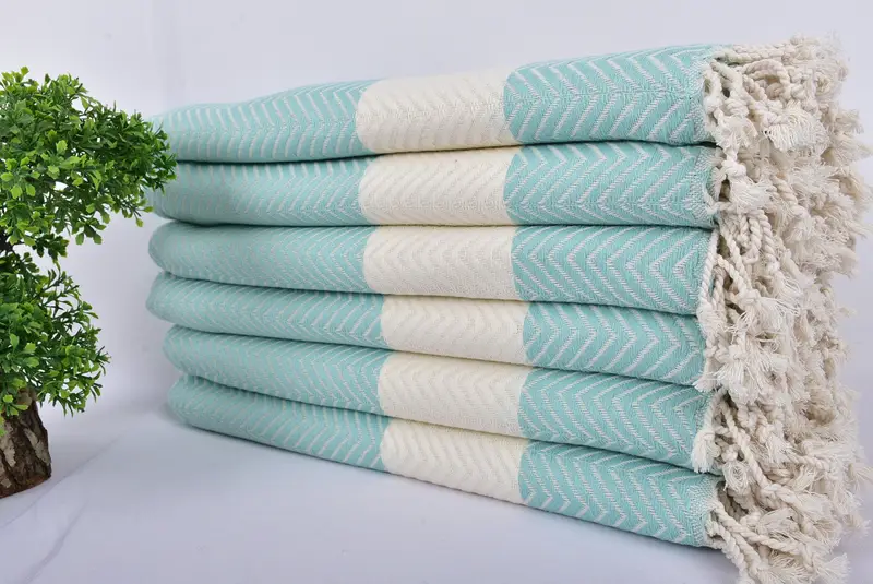 Bachelor Gifts, Guest Towel, Wedding Shower Gift, Wedding Gift, 70x40 Cotton Zig zag Towel, Bachelorette Party Gifts For Bride, Bridal Shower Gift - 3