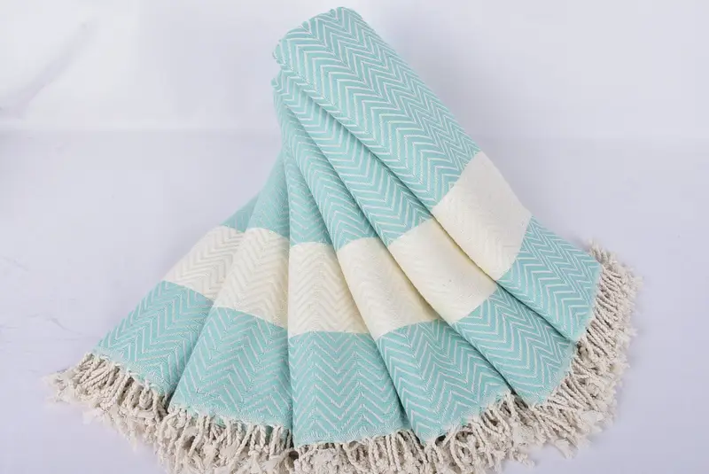 Bachelor Gifts, Guest Towel, Wedding Shower Gift, Wedding Gift, 70x40 Cotton Zig zag Towel, Bachelorette Party Gifts For Bride, Bridal Shower Gift - 4