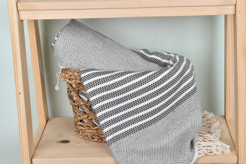 Bath towel, Personalised Gift, Holiday Towel, Personalized Wedding Gift, Absorbent towel, 76x40 Cotton Striped Towel, Personalized Home Gift Wedding - 4