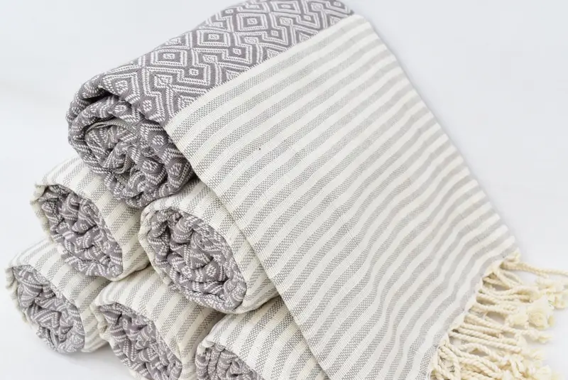 Bachelor Party Favors, Housewarming Gift, Large Turkish Towel, 76x38 Cotton Diamond Towel, Turkish towel, Valentines Day Gift, Hammam Towel USA - 8