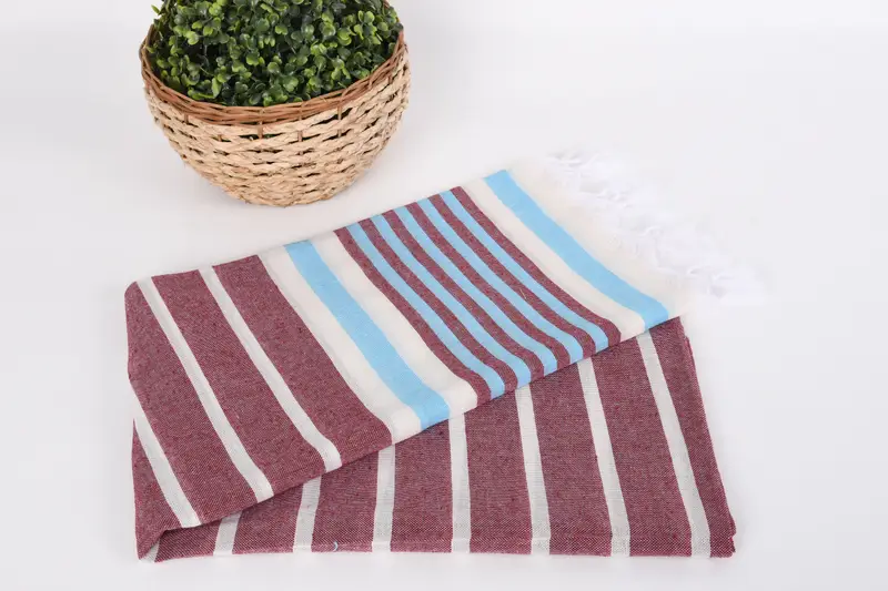 Bachelorette Gifts, Gift Towel, Sand-resistant towel, Home Decor Gifts, 68x40 Cotton Striped Towel, Pool Towels, Turkish fouta towel for outdoor use - 4
