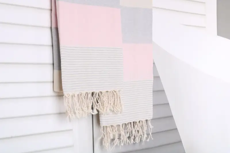 Travel Towel, Custom Gift, Wedding Favors, Kids Beach Towel, Gym Towel, Absorbent towel, 68x40 Cotton Striped Towel, Gift Towel, Bridesmaid Towel - 8