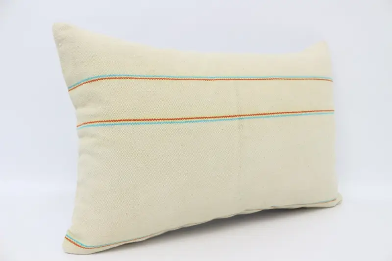 Handmade Kilim Cushion, Antique Pillows, 16x24 Beige Cushion, Boho Pillow Sham Cover, Anatolian Pillow, Pillow, Luxury Pillow Cover - 3