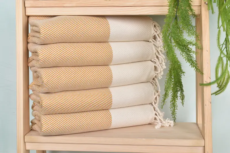 70x40 Cotton Striped Towel, Best Beach Towel, Gift For Her, Cancun Bachelorette Party Gift Ideas, Wedding Day Gift For Bride, Handmade Gift - 1