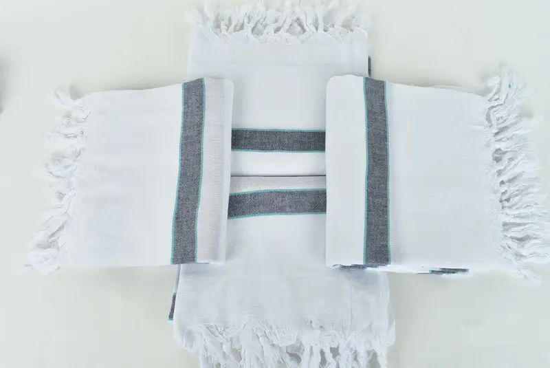 Personalized Towel, 70x40 Cotton Striped Towel, Yoga Towel, Antibacterial Turkish peshtemal towel, Home Gift, Beach Towel Bulk, Housewarming Gift - 6
