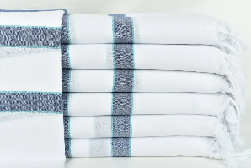 Personalized Towel, 70x40 Cotton Striped Towel, Yoga Towel, Antibacterial Turkish peshtemal towel, Home Gift, Beach Towel Bulk, Housewarming Gift - 1