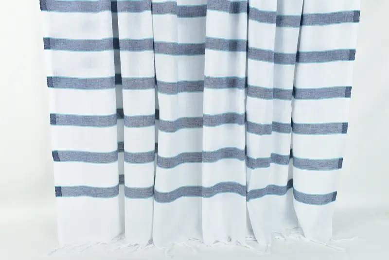 Personalized Towel, 70x40 Cotton Striped Towel, Yoga Towel, Antibacterial Turkish peshtemal towel, Home Gift, Beach Towel Bulk, Housewarming Gift - 8