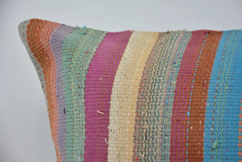 Geometric Embroidered Throw Pillow, 20x28 Inches Size Pillow - 2