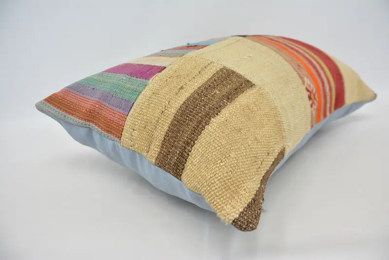 Geometric Embroidered Throw Pillow, 20x28 Inches Size Pillow - 6