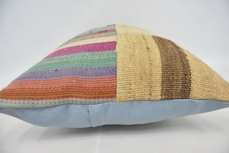Geometric Embroidered Throw Pillow, 20x28 Inches Size Pillow - 5