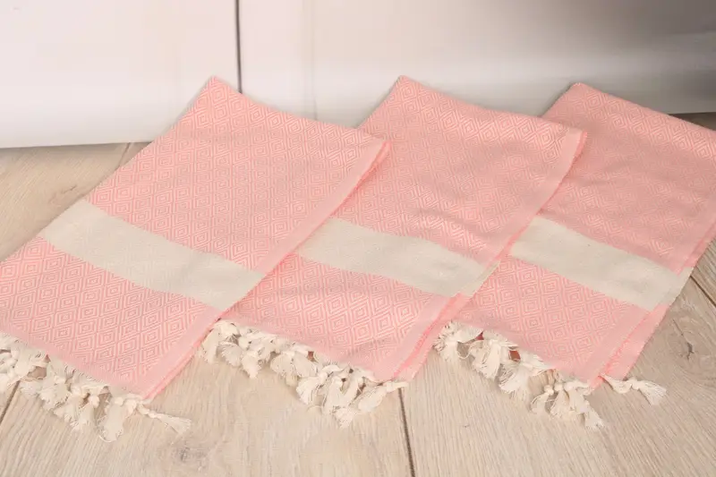 Monogram Towels, Turkish Towel, Gift For Wedding Day, Turkish Tea Towel, Personalized Gifts, Monogram Kitchen Towel, 36x20 Cotton Diamond Towel - 6