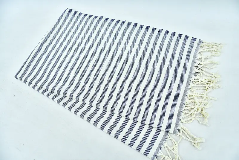 Summer Gift, Turkish Towel Monogram, 40x24 Cotton Striped Towel, Bridesmaid Favors, Turkish Tea Towel, Custom Hand Towel, Monogram Kitchen Towel - 4