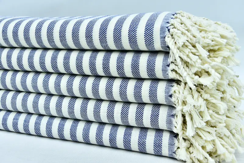 Summer Gift, Turkish Towel Monogram, 40x24 Cotton Striped Towel, Bridesmaid Favors, Turkish Tea Towel, Custom Hand Towel, Monogram Kitchen Towel - 3