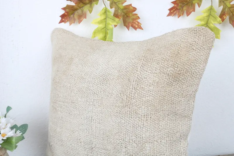 Vintage Kilim Pillow, Gift Pillow, Cushion Case, 16x16 White Pillow Case, Farmhouse Cushion Cover, Custom Cushion Case, Antique Pillows - 5