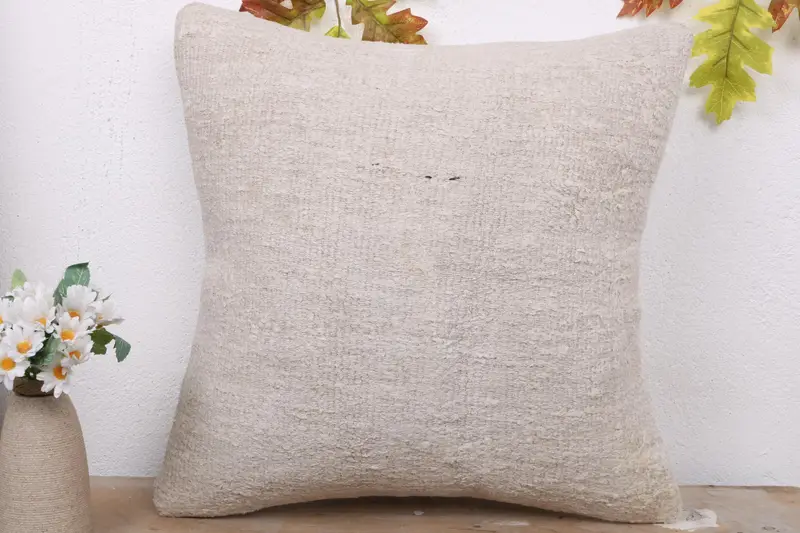 Seat Pillow, Bohemian Cushion Cushion, Aztec Cushion, Antique Pillows, 18x18 White Pillow, Gift Pillow, Pillow Case, Pillow for Sofa - 2