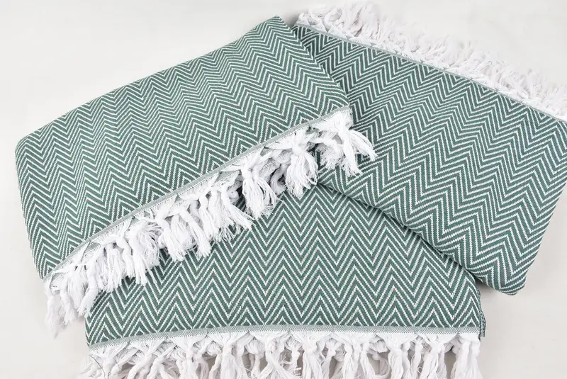 Personalized Gifts, Turkish Tablecloth, 96x80 Cotton Chevron Towel, Custom Wedding Gifts, Bachelor Bachelorette Party Favors, Throw Blanket - 12