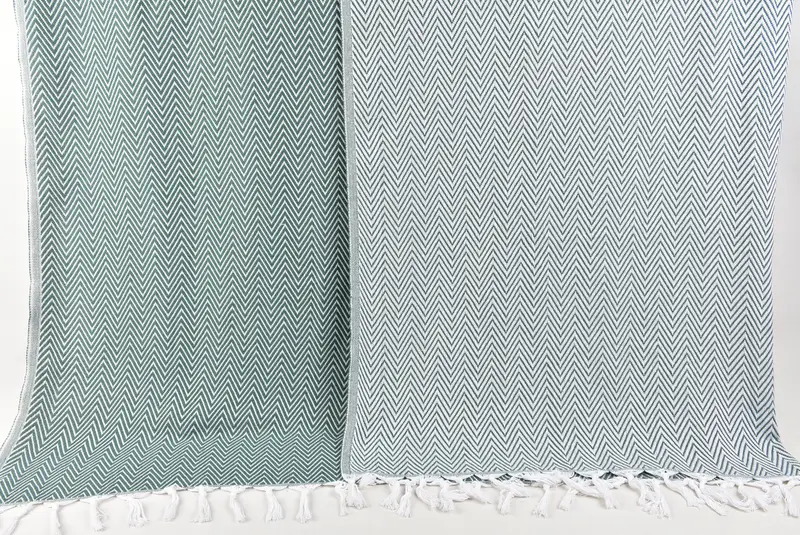 Personalized Gifts, Turkish Tablecloth, 96x80 Cotton Chevron Towel, Custom Wedding Gifts, Bachelor Bachelorette Party Favors, Throw Blanket - 16