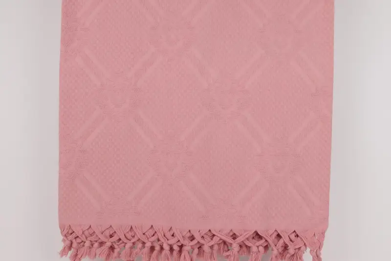 Woven Throw Blanket, Monogram Blanket, Valentines Day Gift For Him, 96x88 Cotton Geometric Towel, Christmas Tablecloth, Custom Blanket - 8