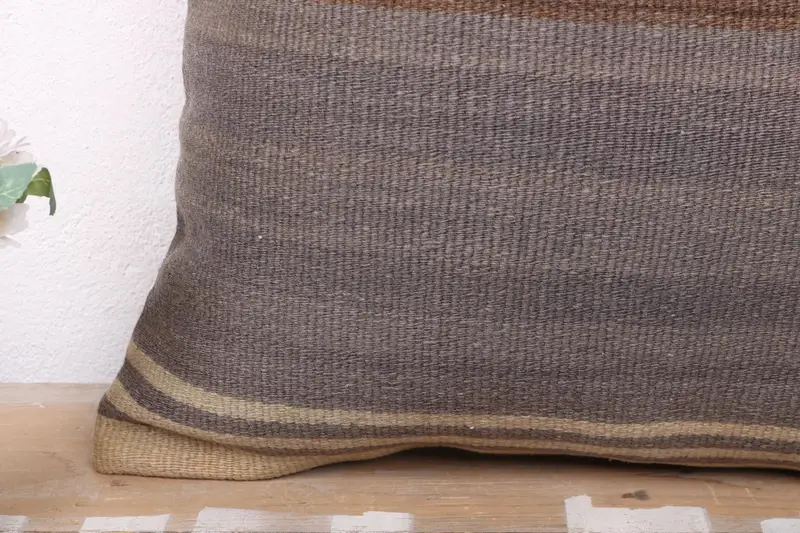 Ethnic Throw Cushion, Vintage Kilim Throw Pillow, Rustic Cushion, 20x20 Orange Cushion Cover, Pillow Case, Vintage Kilim Pillow, Pillow for Couch - 3