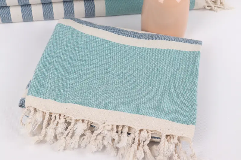 Turkish beach towel, Housewarming Gift, Bachelor Bachelorette Party Favors, 70x40 Cotton Striped Towel, Home Decor Gifts, Maid Of Honor Gift - 5