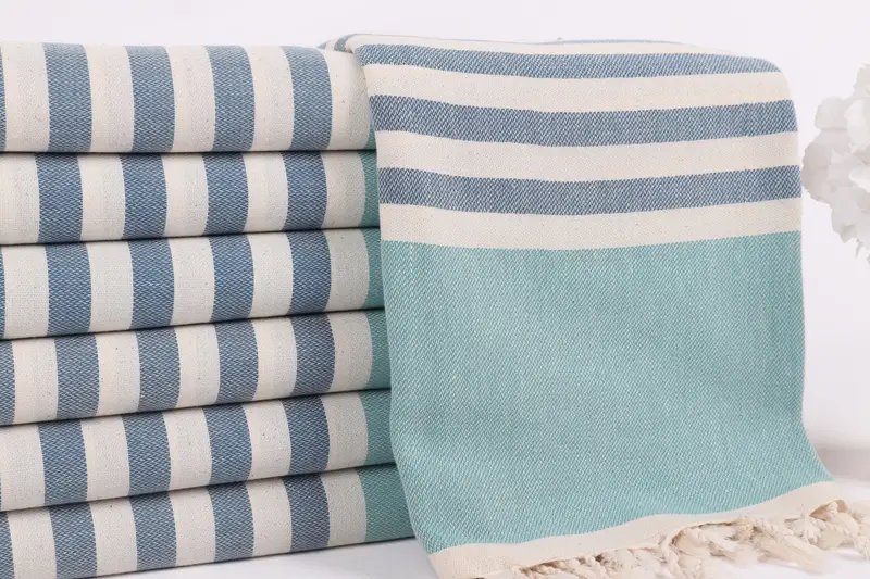 Turkish beach towel, Housewarming Gift, Bachelor Bachelorette Party Favors, 70x40 Cotton Striped Towel, Home Decor Gifts, Maid Of Honor Gift - 2