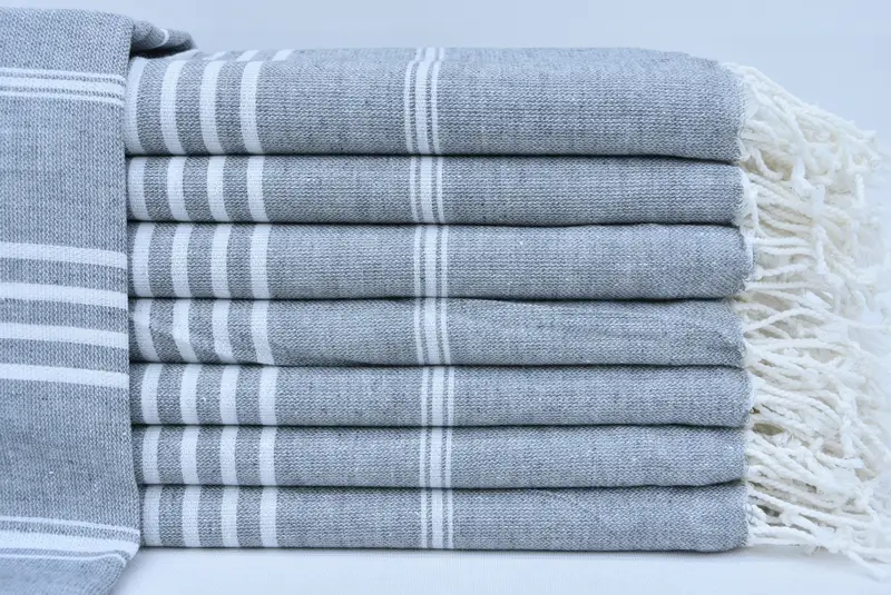 76x40 Cotton Striped Towel, Home Decor Gifts, Grandma Gift, Pool Towels, Absorbent towel, Turkish Towel Set, Gift For Him, Unique Wedding Gift - 1