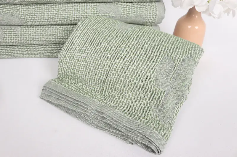 Regalos de soltera, toalla de diseño de cactus de algodón 50x48, favores de despedida de soltera, regalo de la abuela, manta tejida, artículos de despedida de soltera - 4