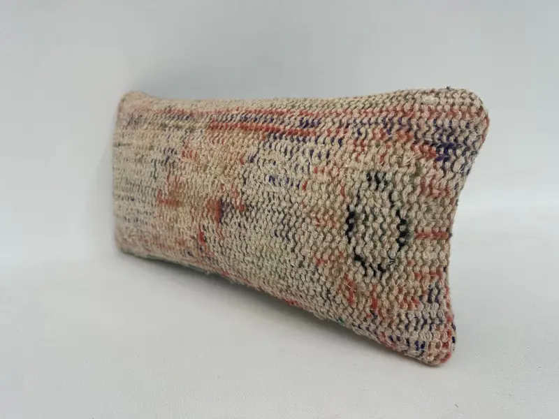 Kilim Yastığı, 8x16 Bej Yastık Örtüsü, Açık Yastığı, Boho Yastık Sham Kapağı, Tezgah Yastık Kılıfı, Türk Yastığı, Yastık Kılıfı - 4