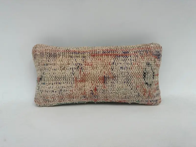 Kilim Yastığı, 8x16 Bej Yastık Örtüsü, Açık Yastığı, Boho Yastık Sham Kapağı, Tezgah Yastık Kılıfı, Türk Yastığı, Yastık Kılıfı - 1