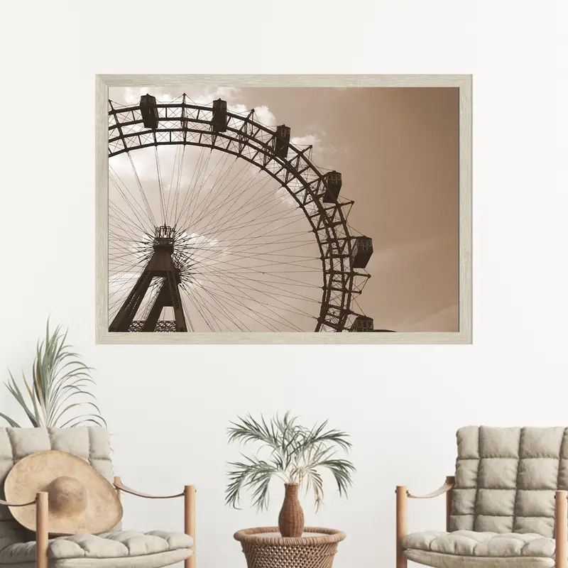 Modernes bedrucktes Glas: Elegantes Parklandschaftsdesign für trendige Büros