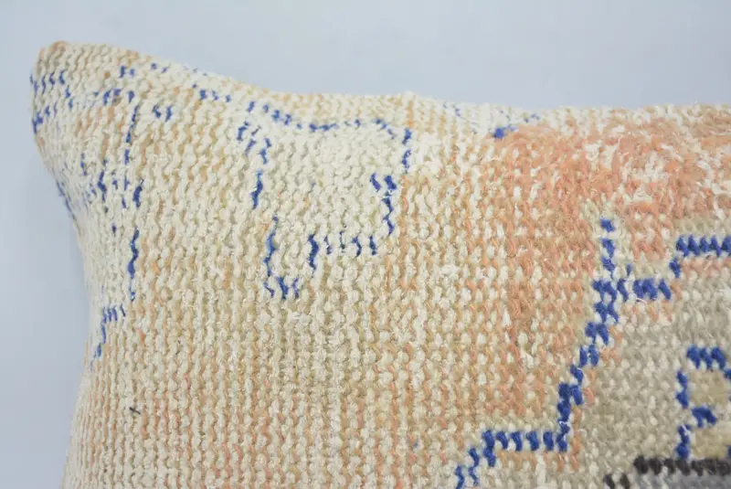 Handwoven Pillow Cover Cushion, Pillow for Sofa, Pillow for Couch, 12x24 Orange Cushion Case, Home Decor Pillow, Seat Pillow, Cushion Cover - 2