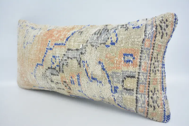 Handwoven Pillow Cover Cushion, Pillow for Sofa, Pillow for Couch, 12x24 Orange Cushion Case, Home Decor Pillow, Seat Pillow, Cushion Cover - 4