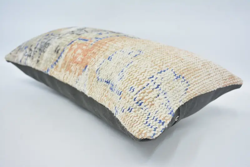 Handwoven Pillow Cover Cushion, Pillow for Sofa, Pillow for Couch, 12x24 Orange Cushion Case, Home Decor Pillow, Seat Pillow, Cushion Cover - 6