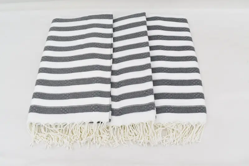 70x36 Cotton Striped Towel, Engagement Gift, Bachelorette Party Gift, Large Turkish Towel, Turkish bath towel, Large Beach Towel Personalized - 7