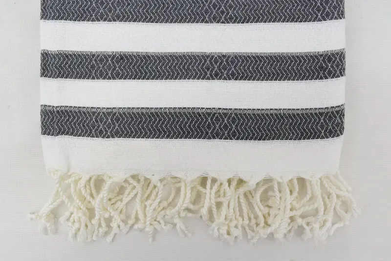 70x36 Cotton Striped Towel, Engagement Gift, Bachelorette Party Gift, Large Turkish Towel, Turkish bath towel, Large Beach Towel Personalized - 3