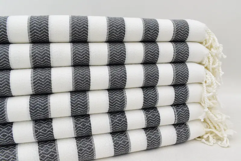 70x36 Cotton Striped Towel, Engagement Gift, Bachelorette Party Gift, Large Turkish Towel, Turkish bath towel, Large Beach Towel Personalized - 4