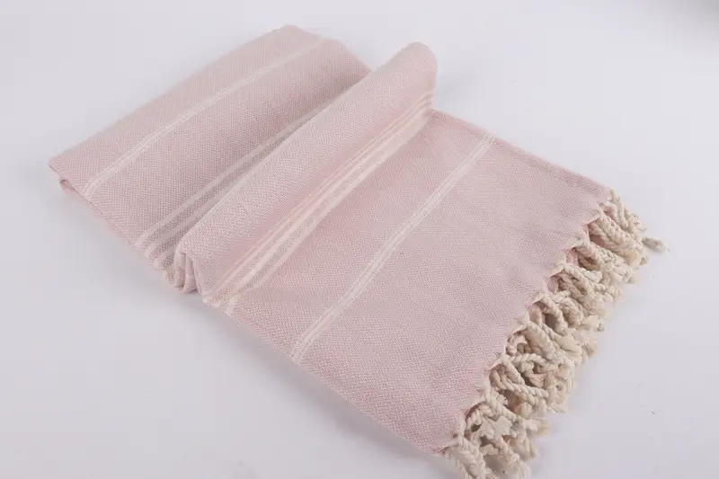 Beach Theme Wedding Gift, 68x40 Cotton Striped Towel, Travel towel, Turkish bath towel, Wedding Gift For Bride, Handmade Gift, Scarf Towel - 6